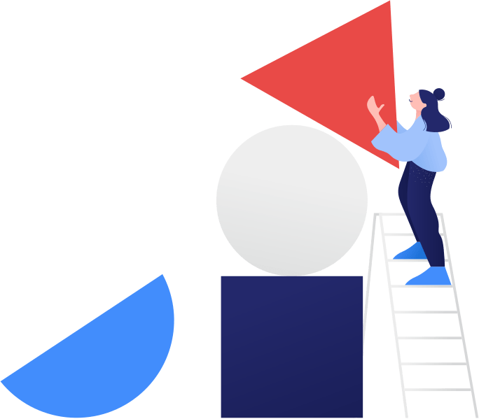 Illustration of a person building accessible digital experiences